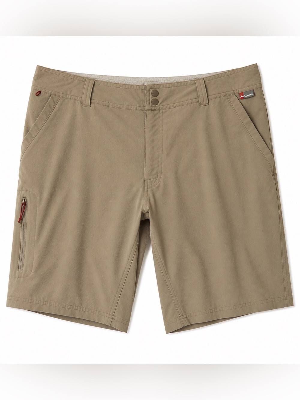 Simms Fishing Shorts Men’s Size 34 Tan Performance Outdoor Hiking Fishing
